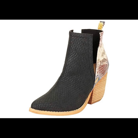 Kathemoi Womens Ankle Boots Mid Heel 